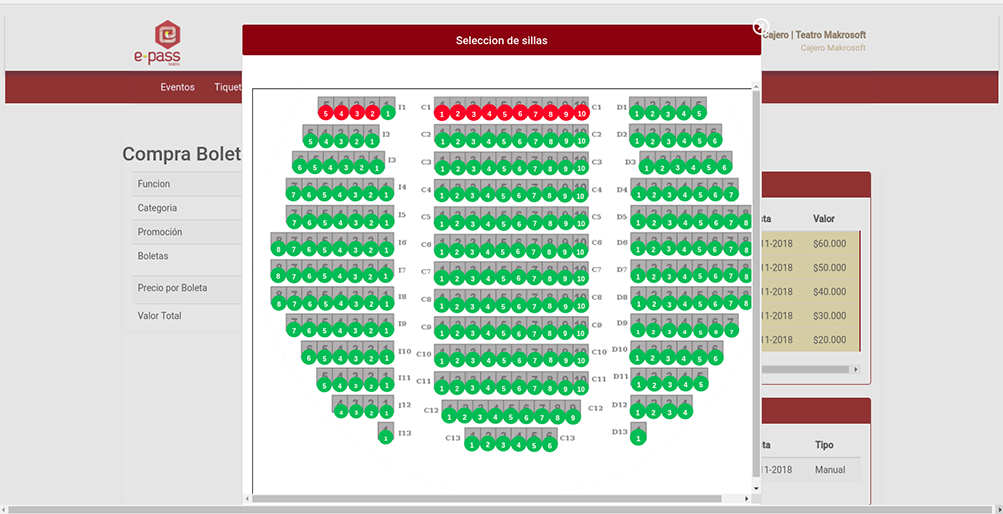 Venta de Boletos Epass Teatro